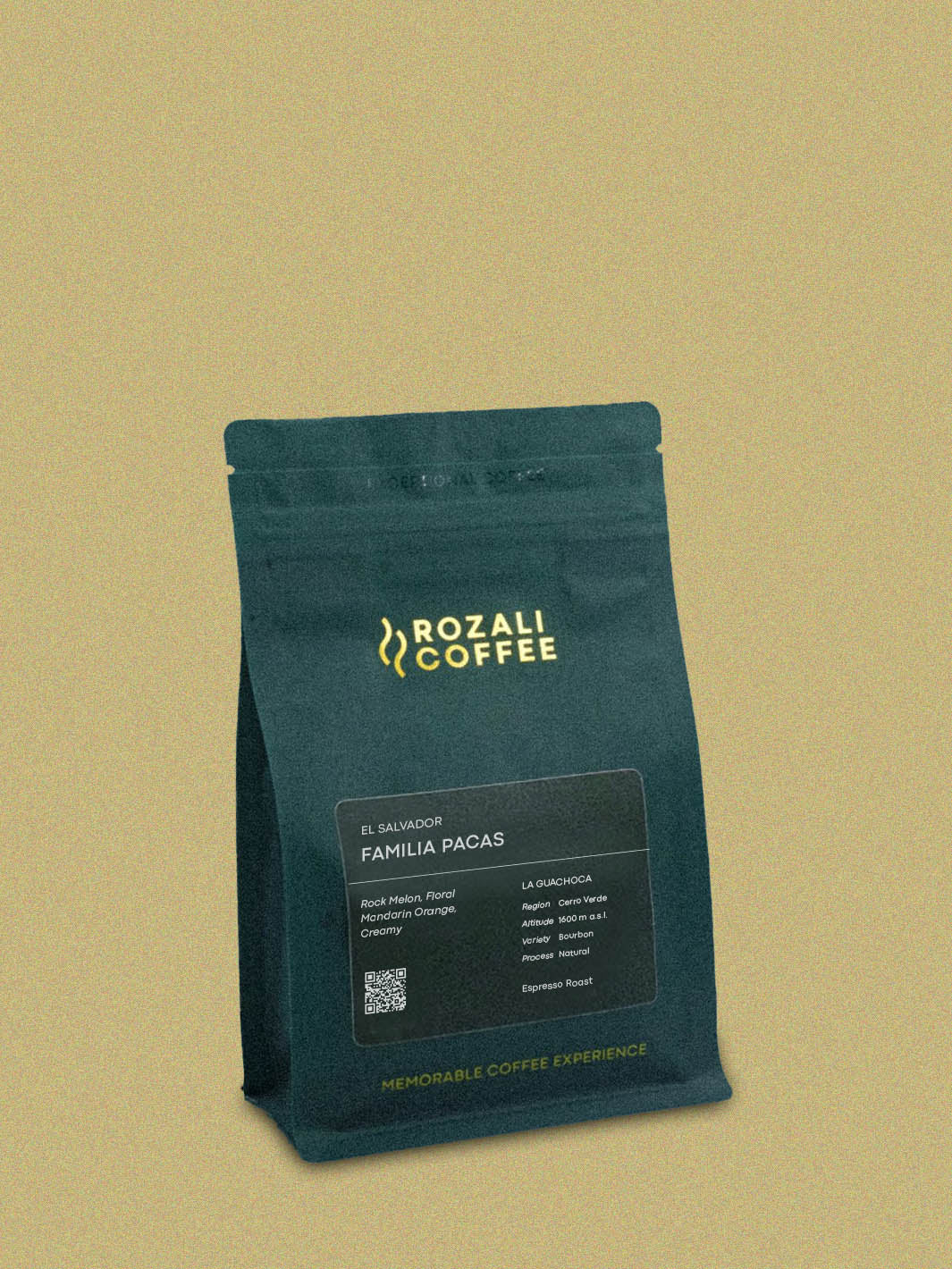 El Salvador Bourbon Natural Espresso – Familia Pacas, Finca La Guachoca packshot